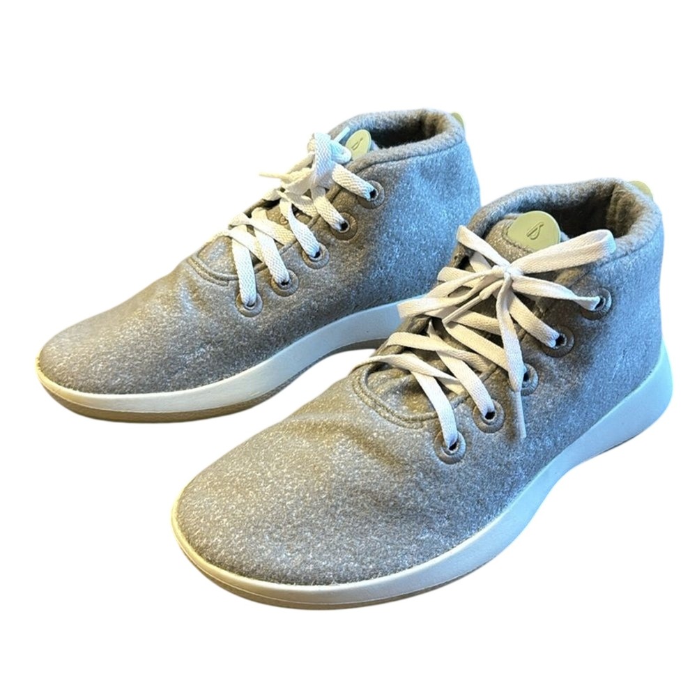 Allbirds Wool Runner Up Mizzle Medium Grey Sneakers Women's Sz 9 Shoes high tops